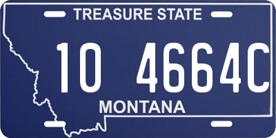 MT license plate 104664C