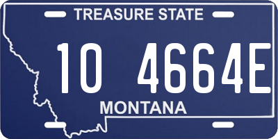 MT license plate 104664E