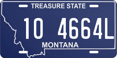 MT license plate 104664L