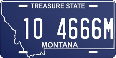 MT license plate 104666M