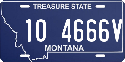 MT license plate 104666V