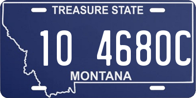 MT license plate 104680C