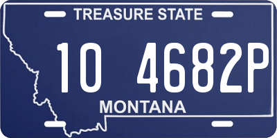 MT license plate 104682P