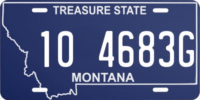 MT license plate 104683G