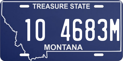 MT license plate 104683M
