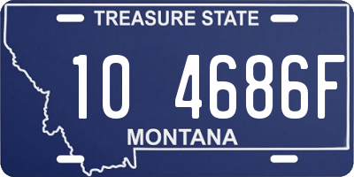 MT license plate 104686F