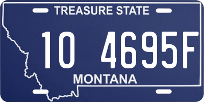 MT license plate 104695F