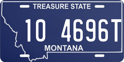 MT license plate 104696T