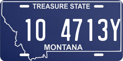 MT license plate 104713Y