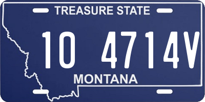 MT license plate 104714V