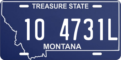 MT license plate 104731L