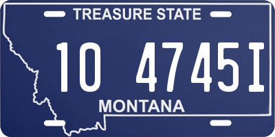 MT license plate 104745I