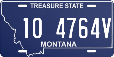 MT license plate 104764V