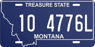 MT license plate 104776L