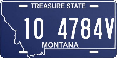 MT license plate 104784V