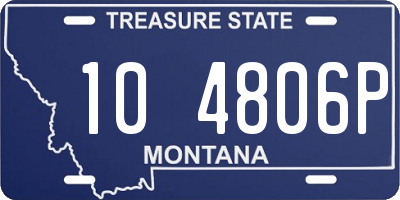 MT license plate 104806P