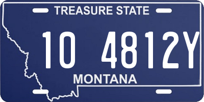 MT license plate 104812Y