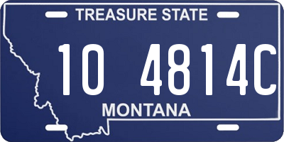 MT license plate 104814C