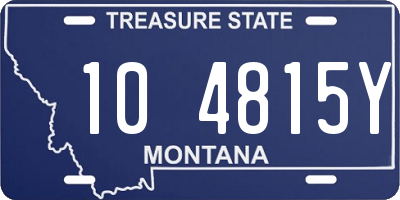 MT license plate 104815Y