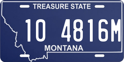 MT license plate 104816M