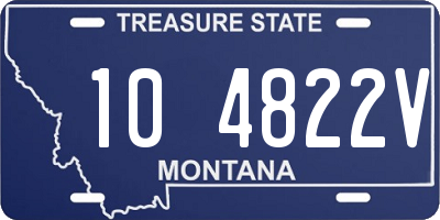 MT license plate 104822V