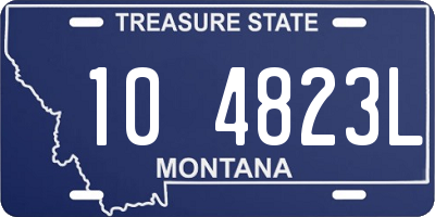 MT license plate 104823L