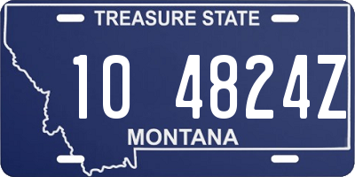 MT license plate 104824Z