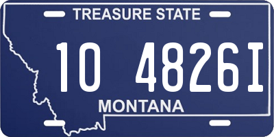 MT license plate 104826I