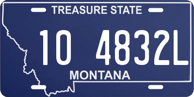 MT license plate 104832L