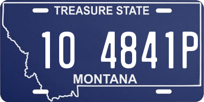 MT license plate 104841P