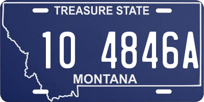 MT license plate 104846A