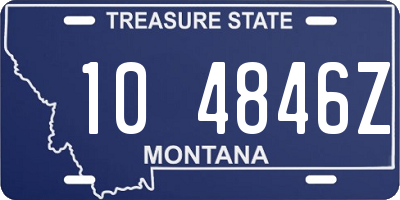 MT license plate 104846Z