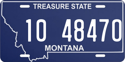 MT license plate 104847O