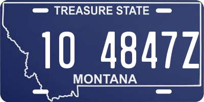 MT license plate 104847Z