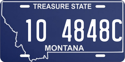 MT license plate 104848C