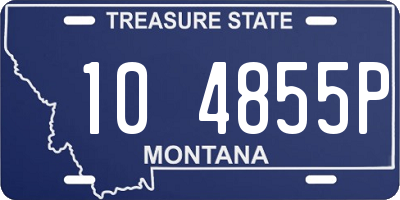 MT license plate 104855P