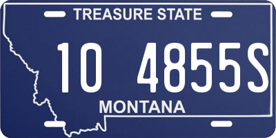 MT license plate 104855S