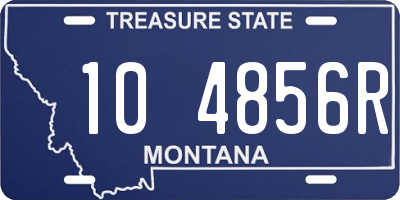 MT license plate 104856R