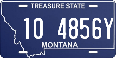 MT license plate 104856Y