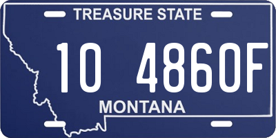 MT license plate 104860F