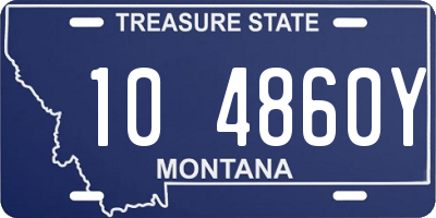 MT license plate 104860Y