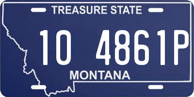 MT license plate 104861P