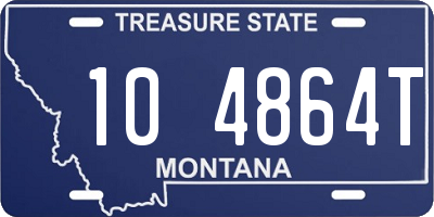 MT license plate 104864T