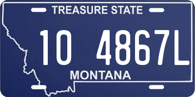 MT license plate 104867L