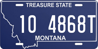 MT license plate 104868T