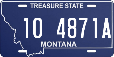 MT license plate 104871A