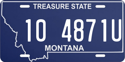 MT license plate 104871U