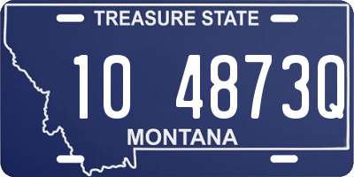 MT license plate 104873Q