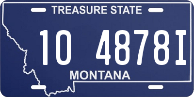 MT license plate 104878I