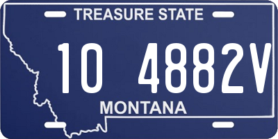 MT license plate 104882V